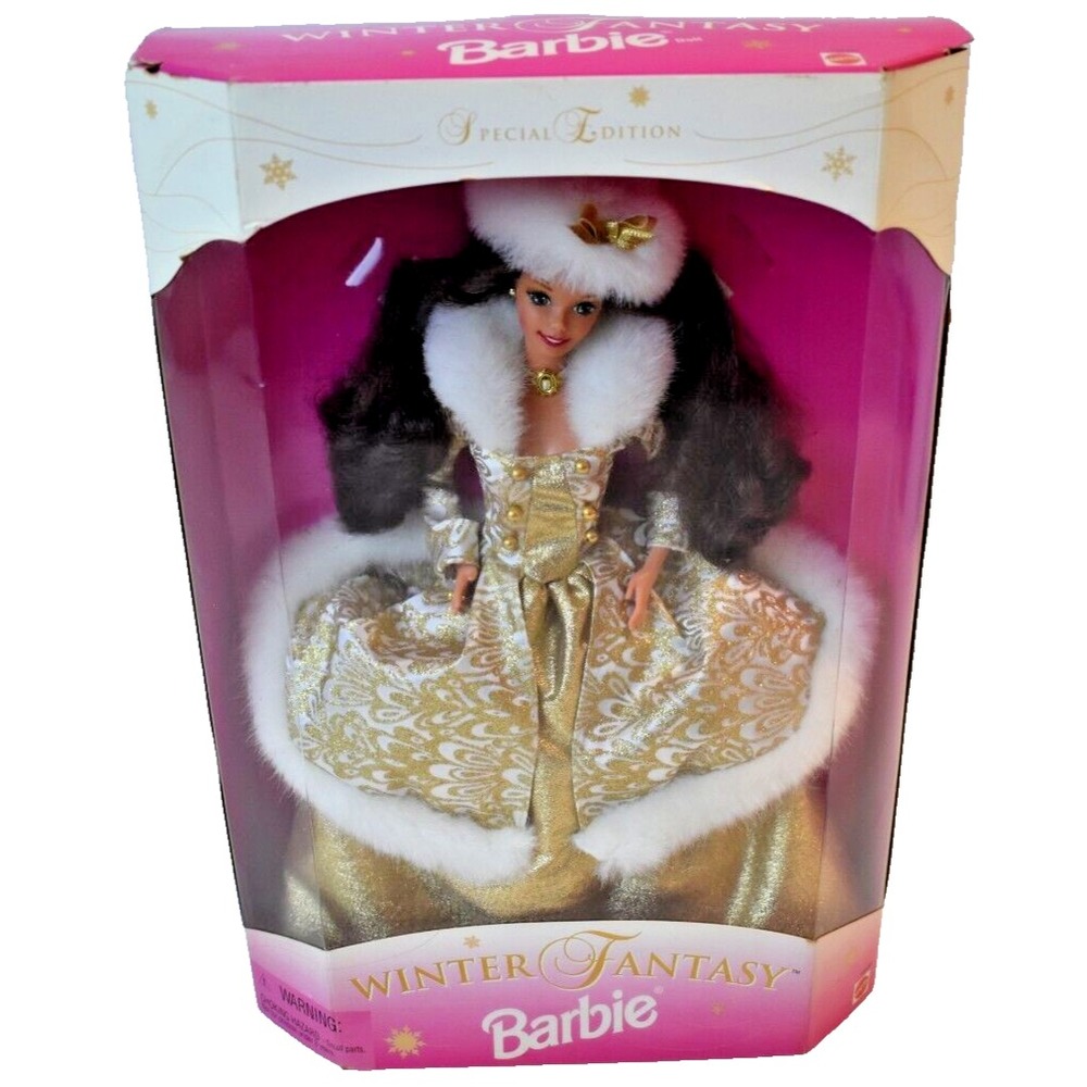 Winter Fantasy Barbie Doll Brunette Special Edition 1995 Mattel 15530